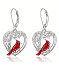 Bird Heart Earrings – Romantic Statement Jewelry