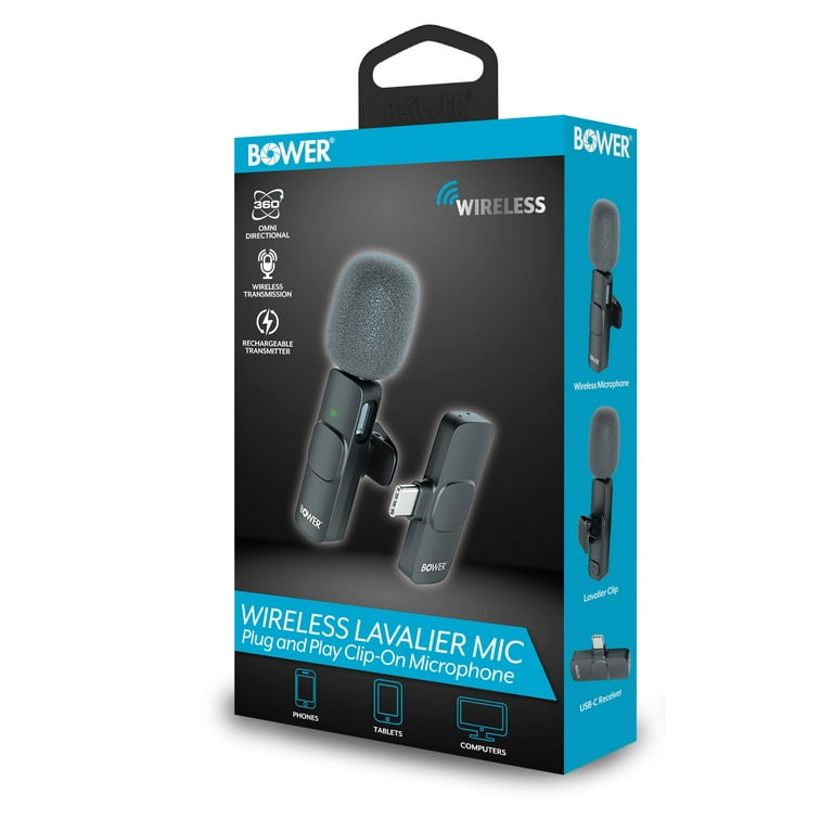 Bower Wireless Lavalier Microphone – USB-C